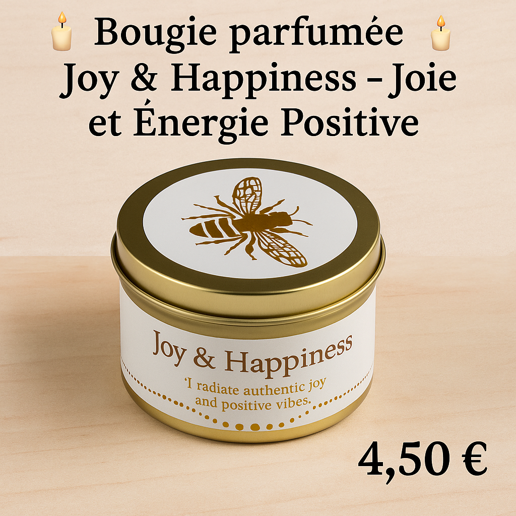 🕯 Bougie parfumée Joy & Happiness - Joie et Energie Positive