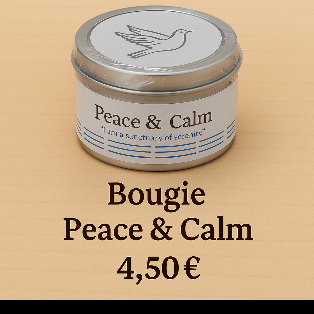 🕯 Petite  bougie parfumée  Peace &Calm- Sérénité et détente 🌸