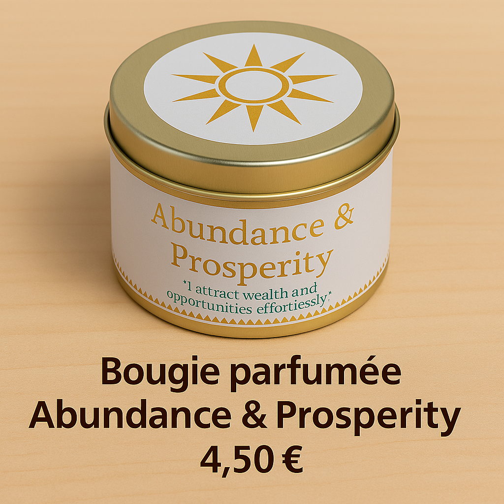 🕯 Bougie parfumée - Abondance & Prospérité