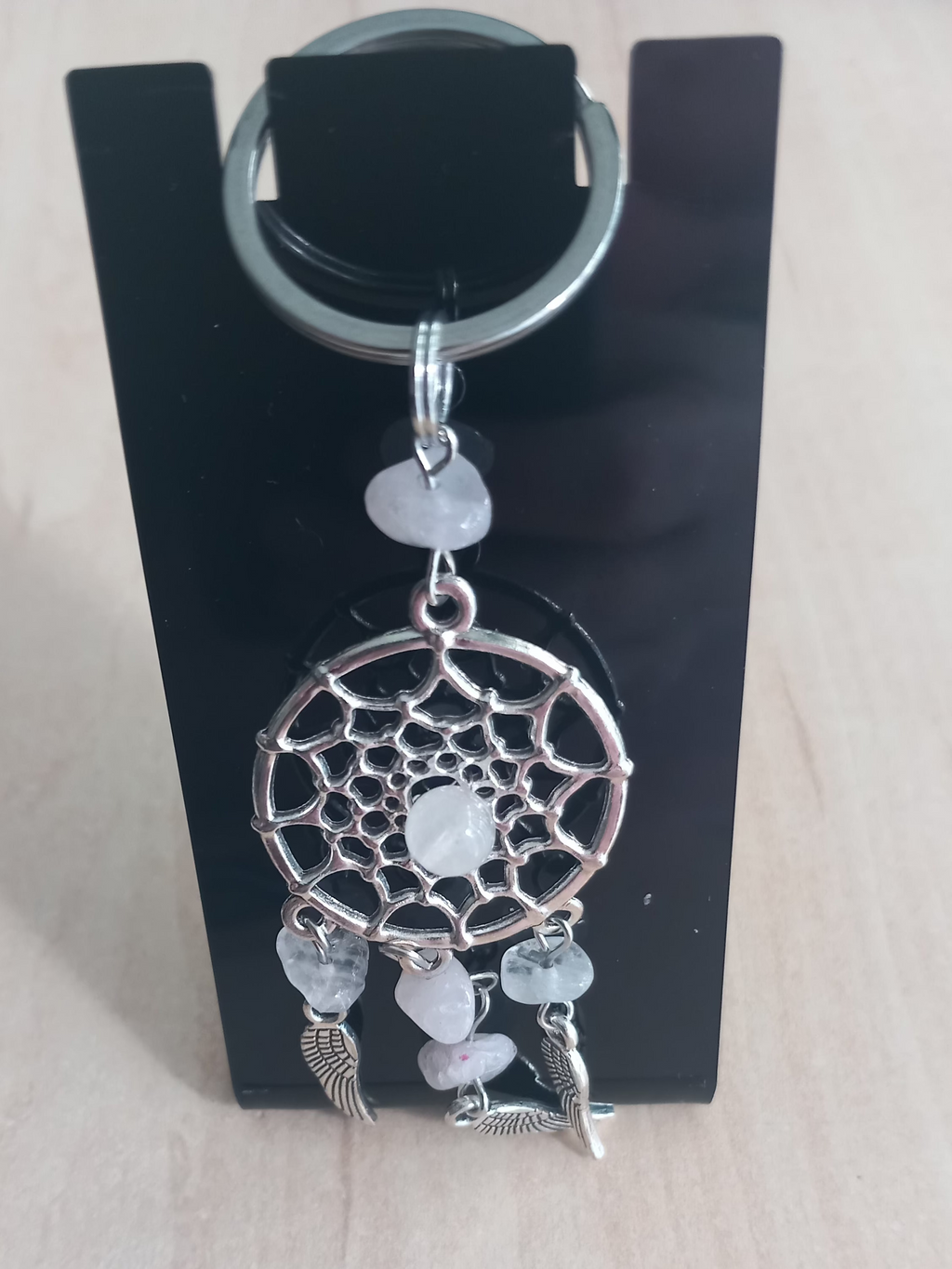 ✨Porte- clés  Attrape-Rêves avec Pierres Naturelles✨.