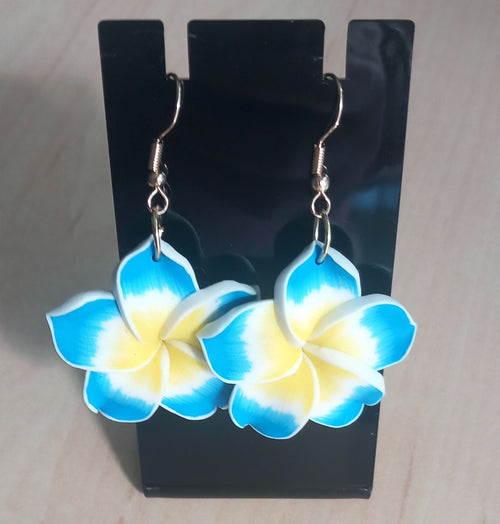 Boucles d ' oreilles Fleurs Tropicales - Coloris au choix
