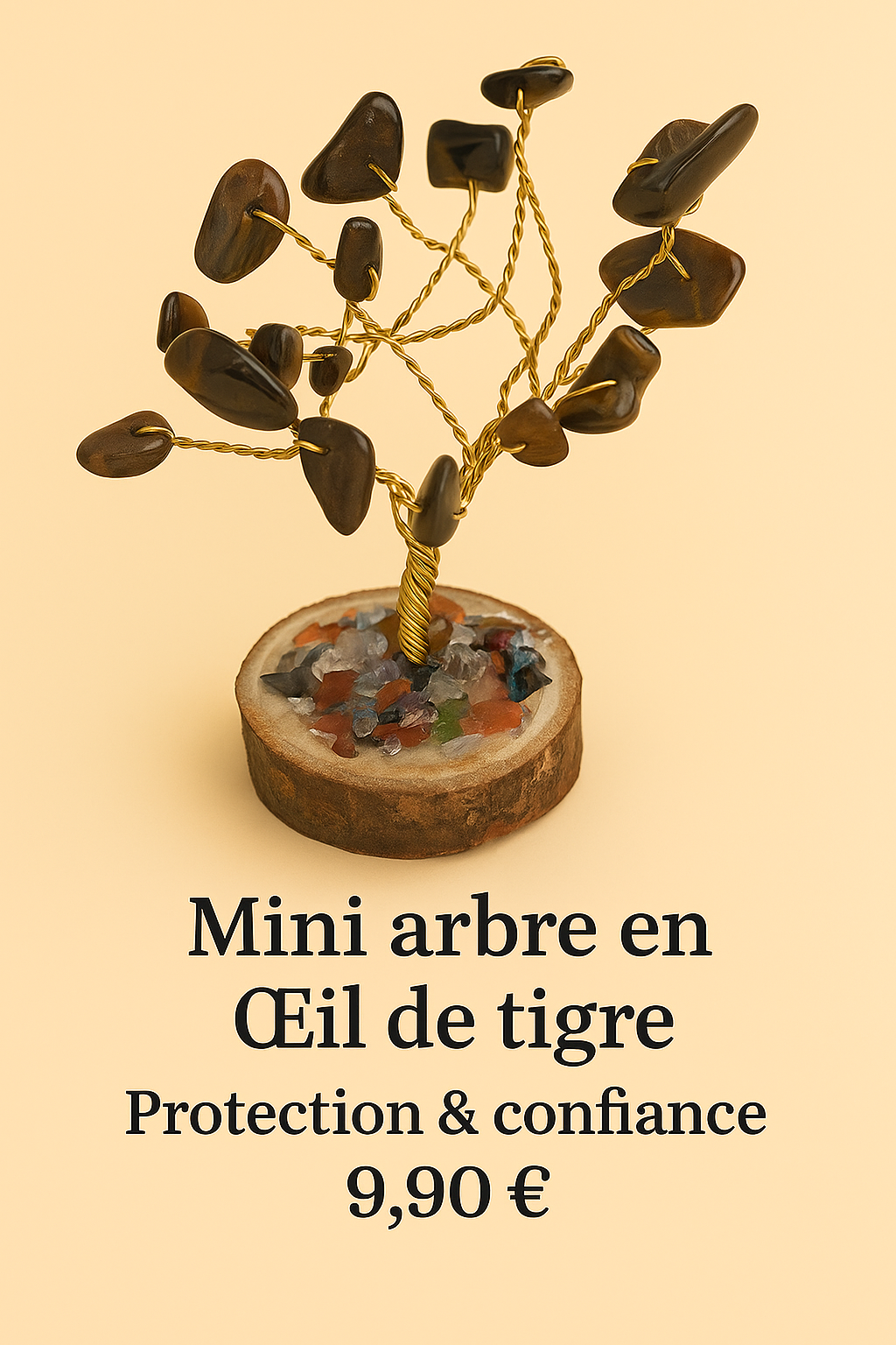 🌳Mini arbre de vie en pierres naturelles - Coloris au choix