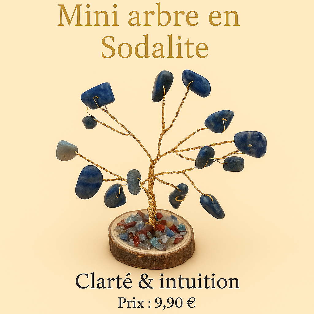 🌳Mini arbre de vie en pierres naturelles - Coloris au choix