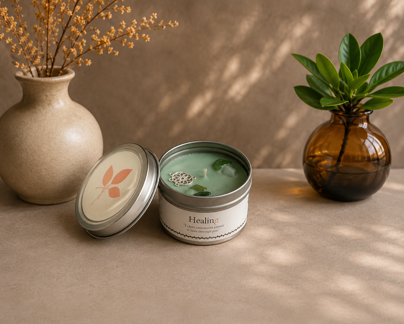 Bougie énergétique " Healing - Energie de guérison" 💚