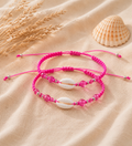 Bracelet coquillage rose -Eté