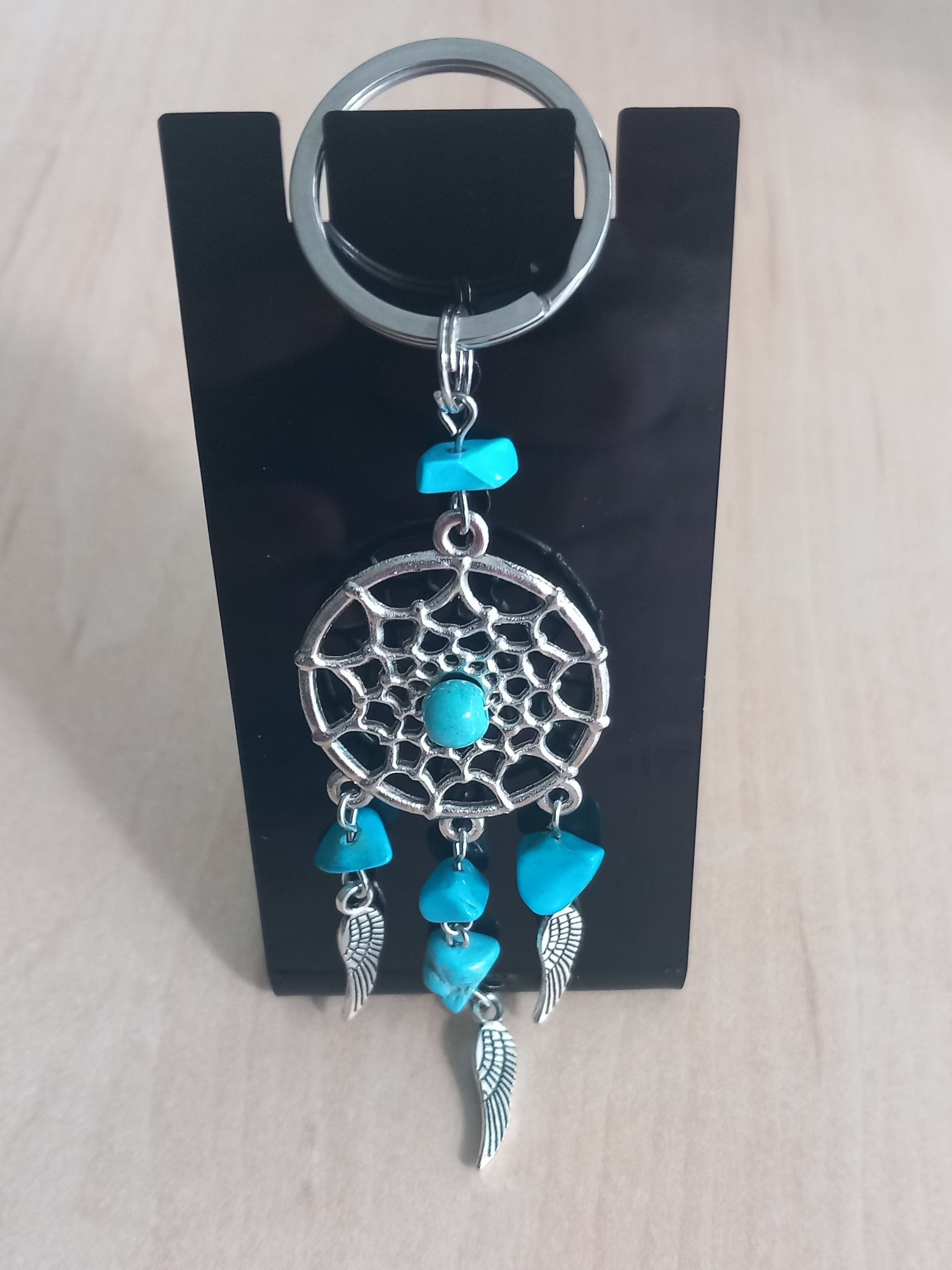 ✨Porte- clés  Attrape-Rêves avec Pierres Naturelles✨.