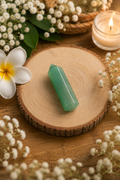 💚 Pointe en Aventurine verte - Vendue à l'unité