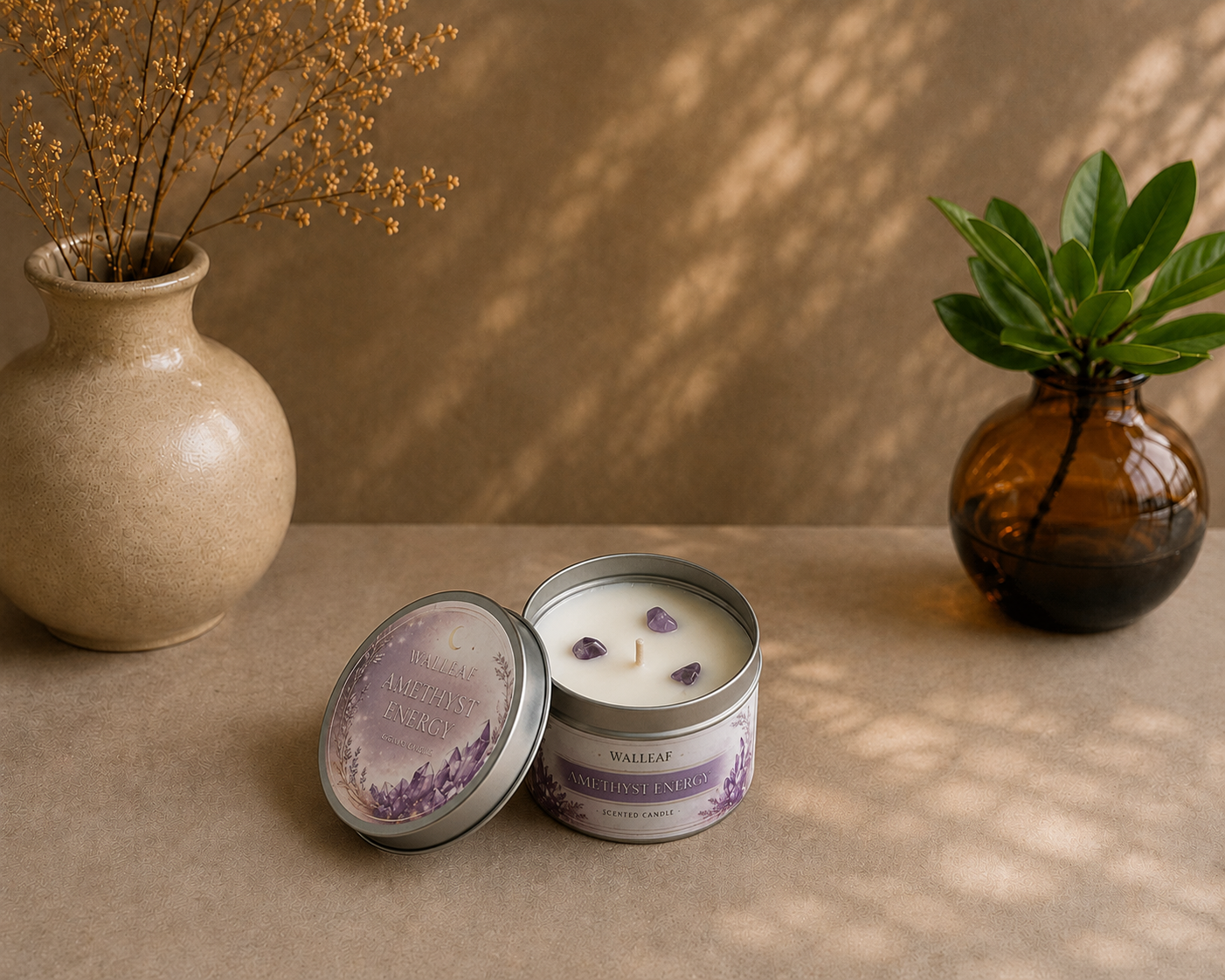 🕯Bougie parfumée"améthyste Energie"