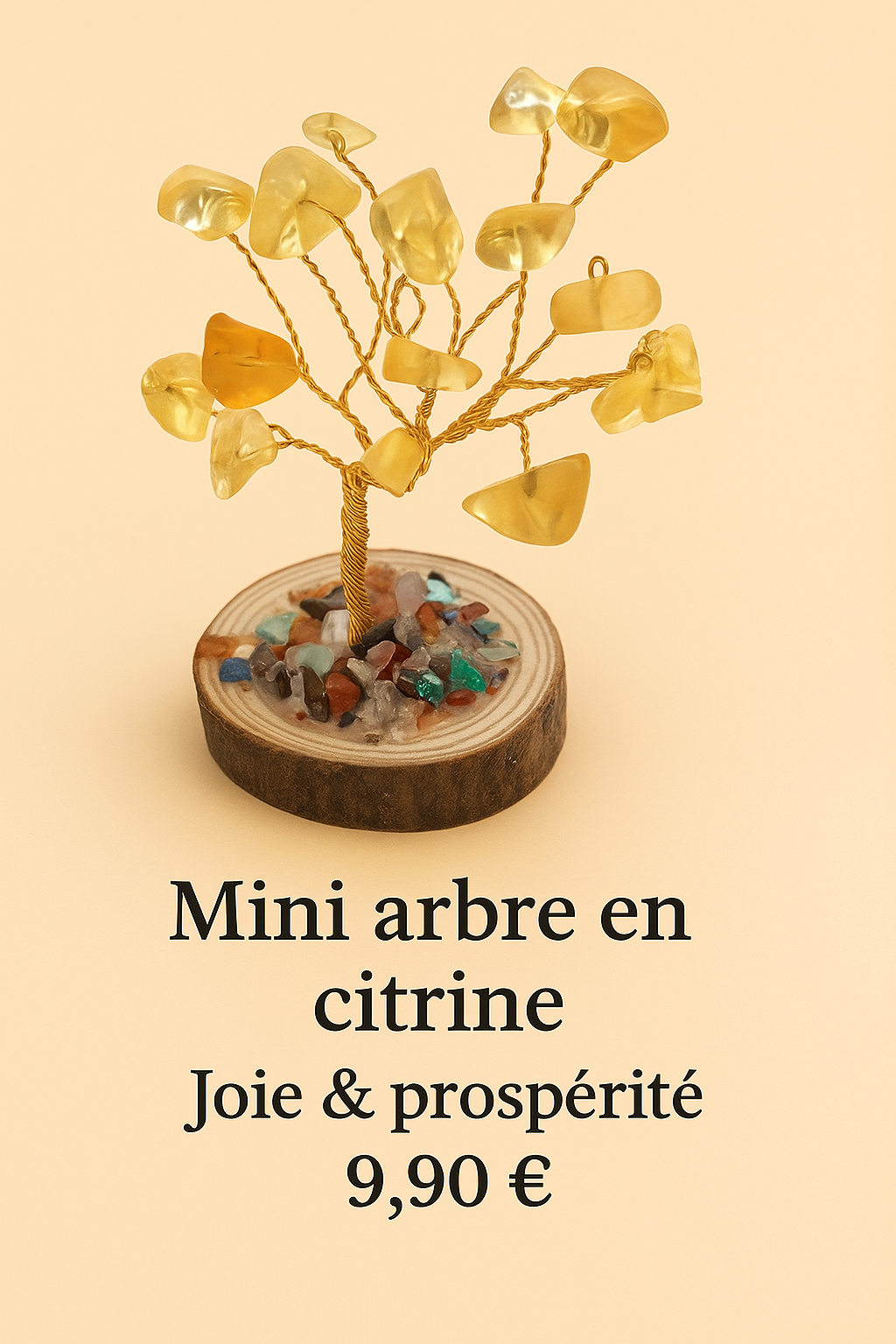 🌳Mini arbre de vie en pierres naturelles - Coloris au choix