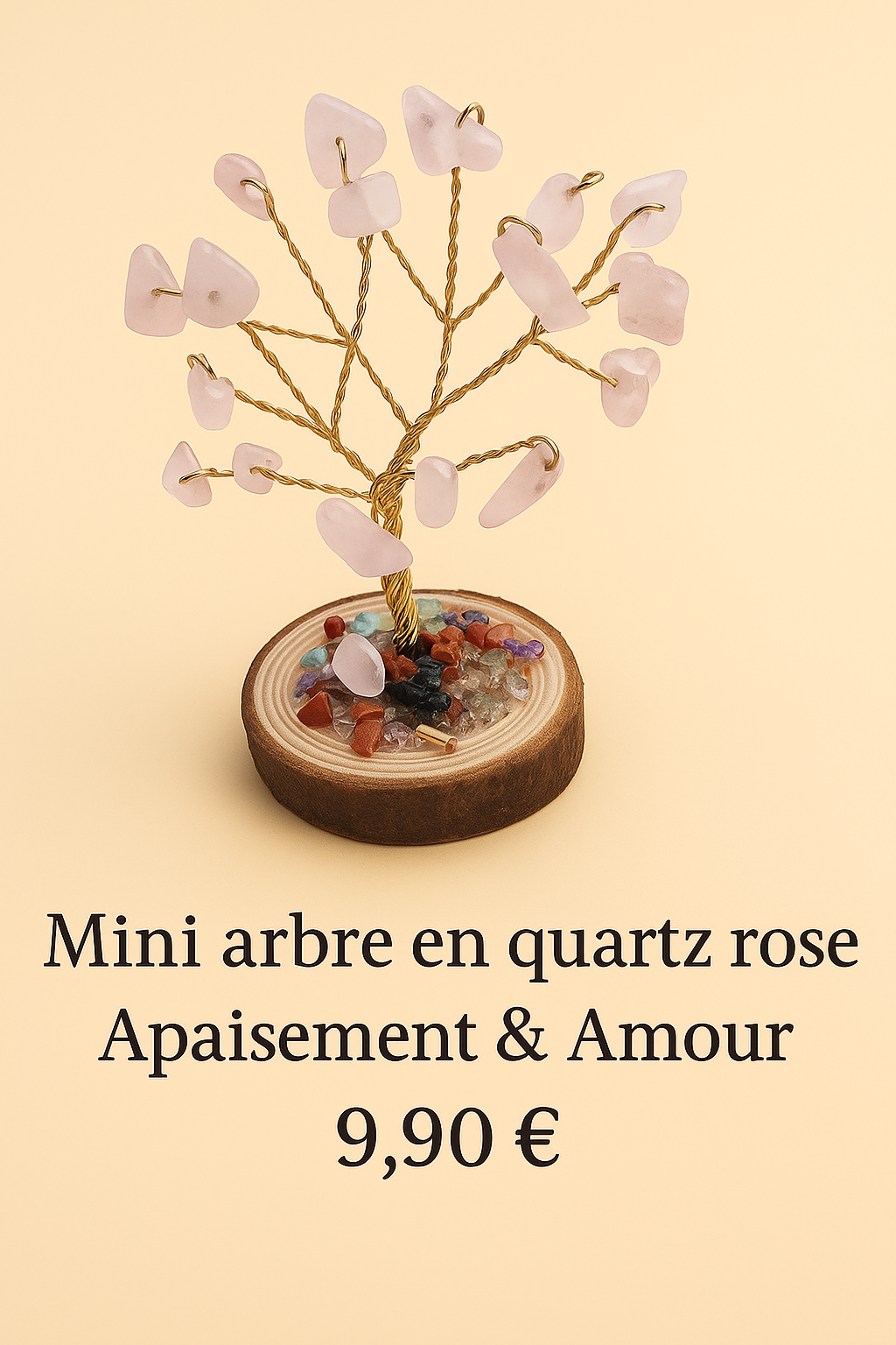 🌳Mini arbre de vie en pierres naturelles - Coloris au choix