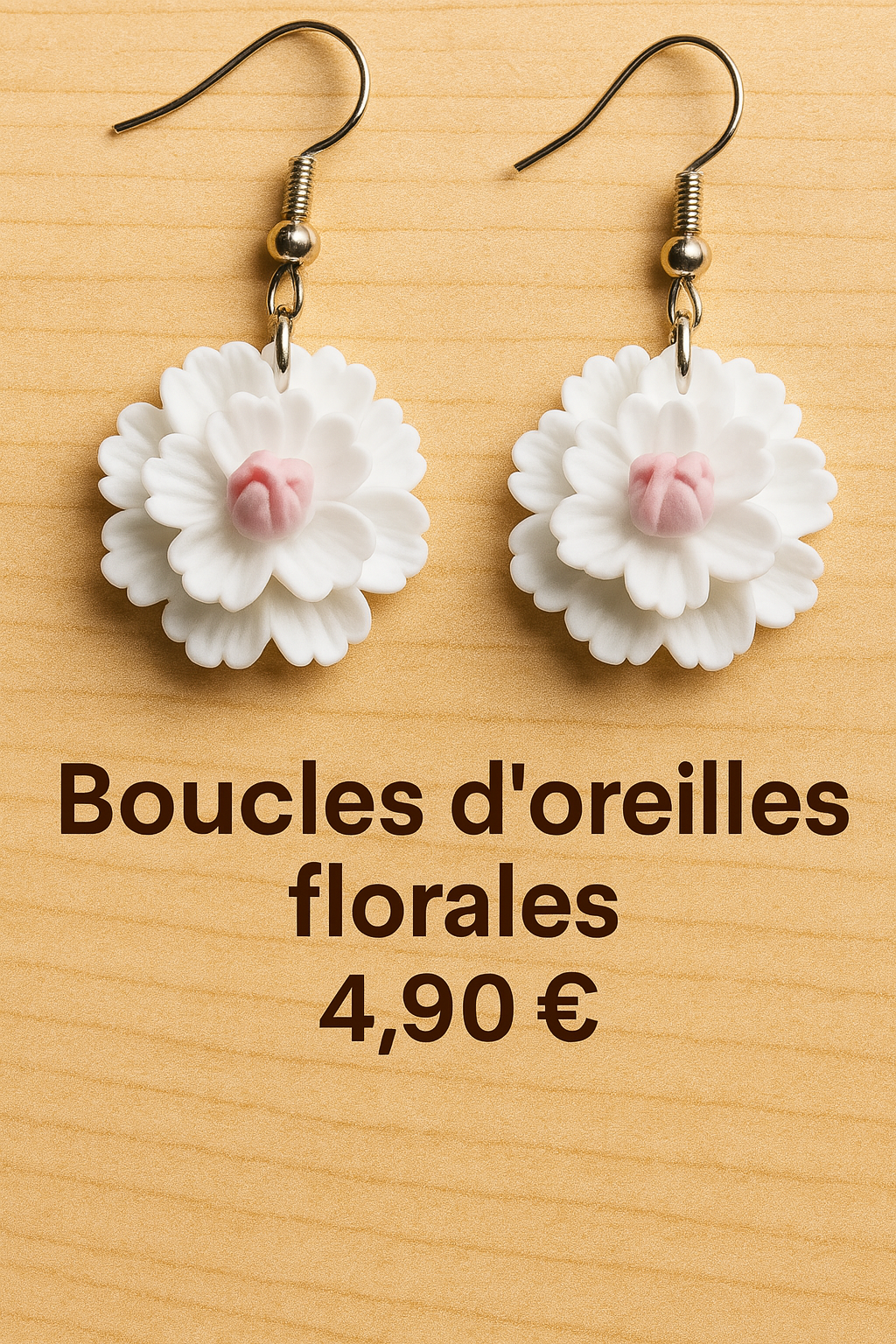 ✨Boucles d ' oreilles fantaisie en fleurs colorées 🌸