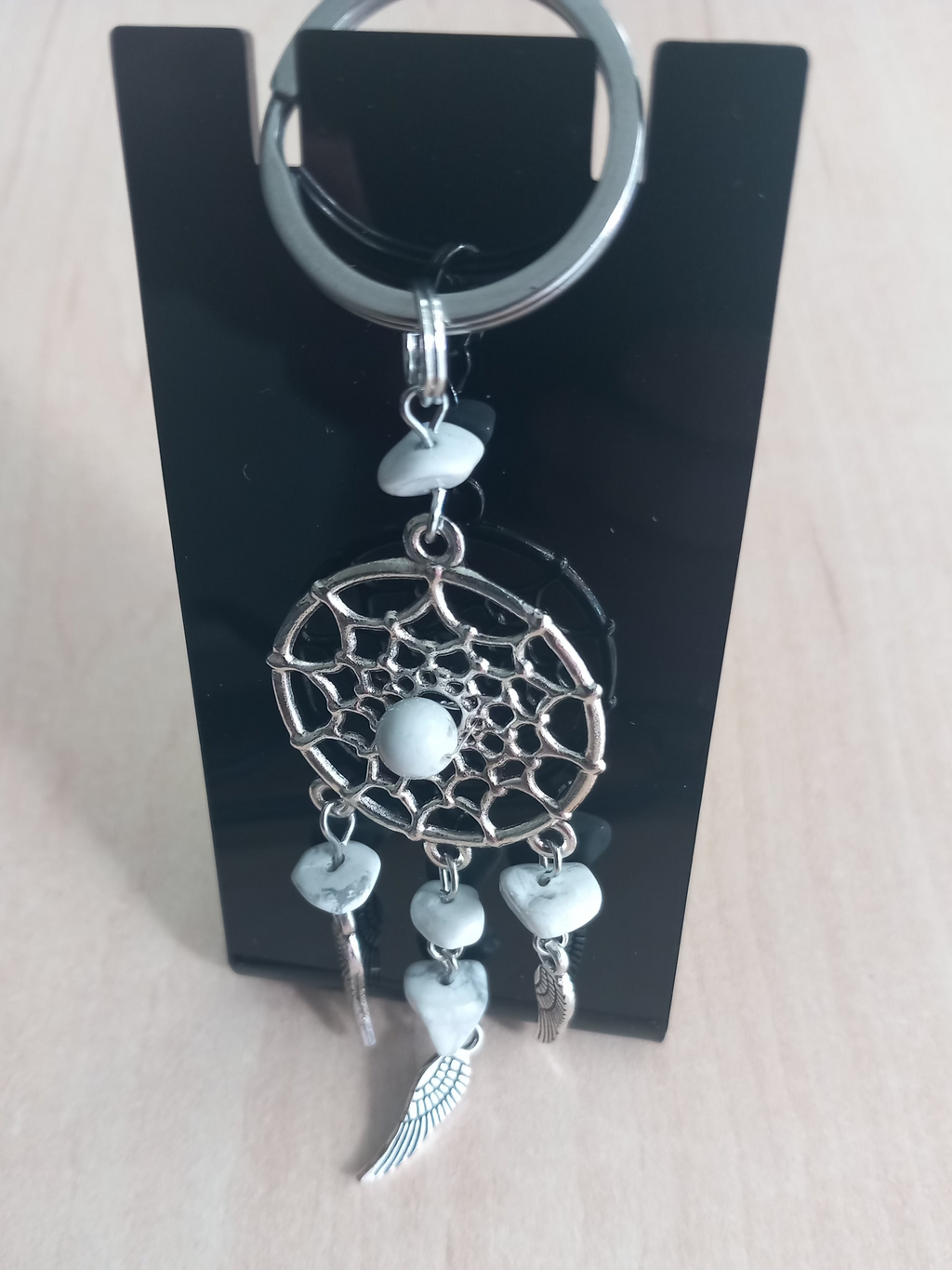 ✨Porte- clés  Attrape-Rêves avec Pierres Naturelles✨.