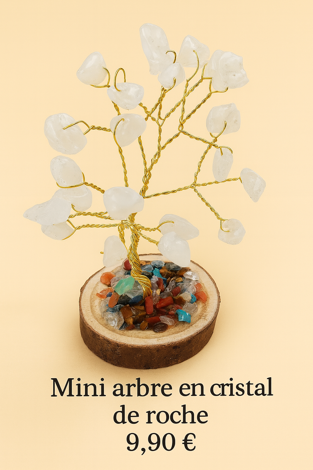🌳Mini arbre de vie en pierres naturelles - Coloris au choix