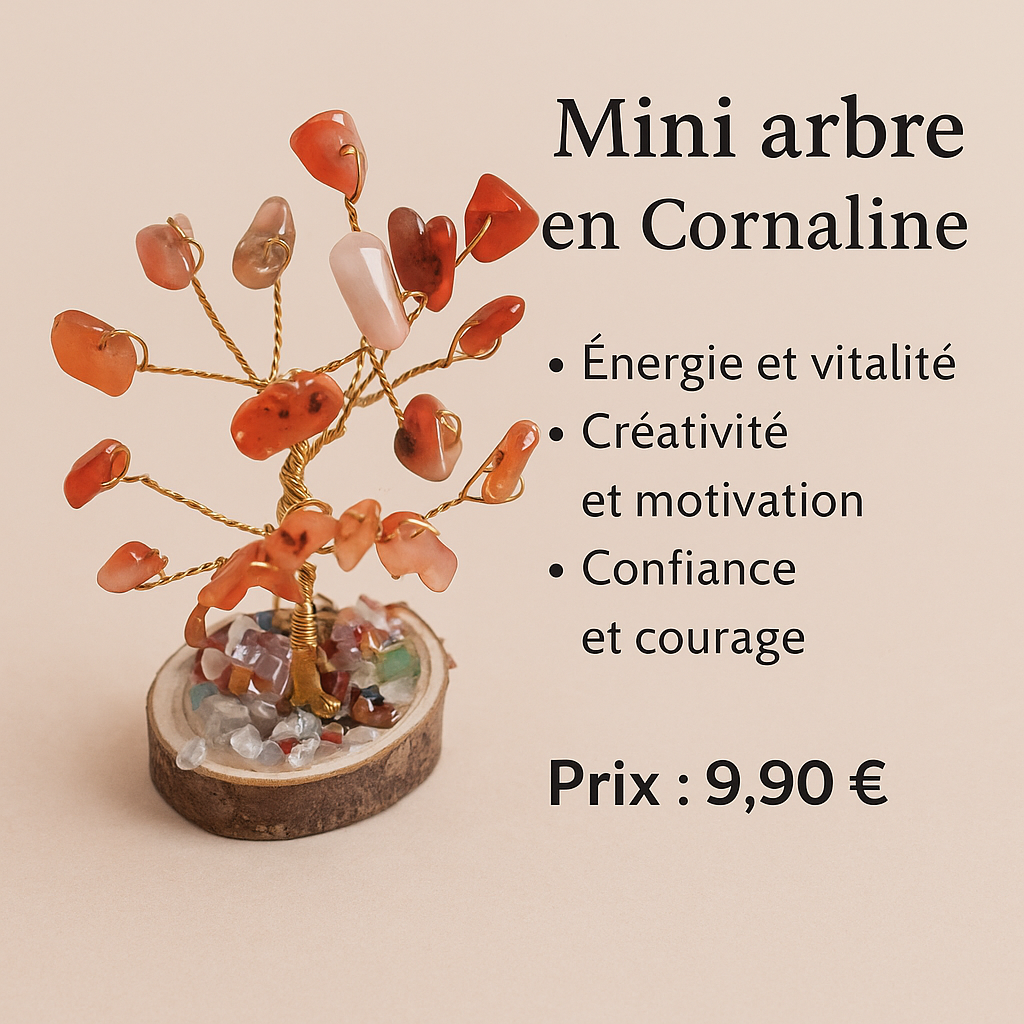 🌳Mini arbre de vie en pierres naturelles - Coloris au choix