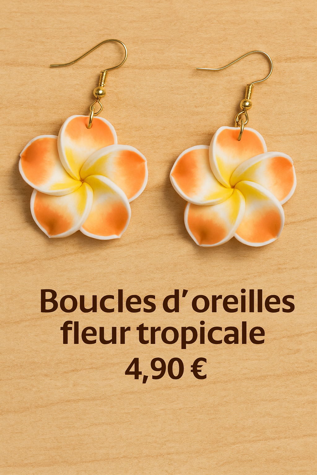 Boucles d ' oreilles Fleurs Tropicales - Coloris au choix