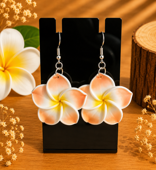 Boucles d ' oreilles Fleurs Tropicales - Coloris au choix